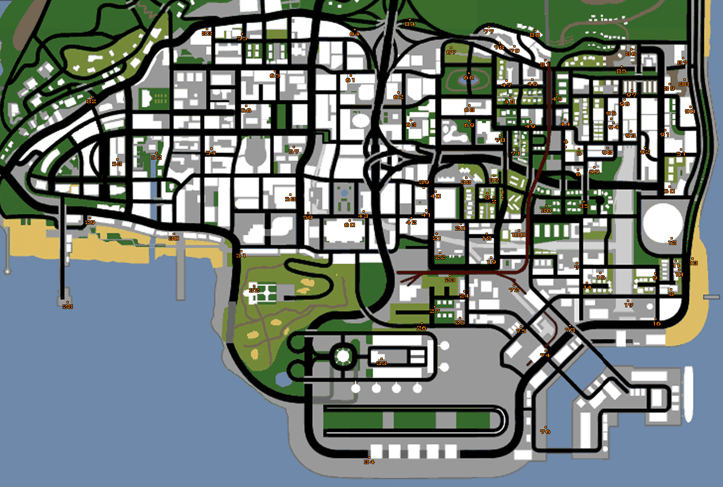 All Tag Locations - GTA: San Andreas Guide - IGN